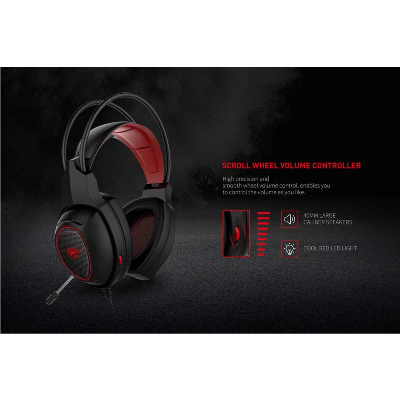 Picture of Havit HV-H2239D 3.5mm Audio Jack+USB Black-Red Gaming Headphone