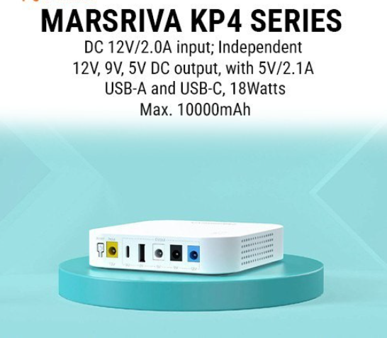 Picture of MARSRIVA KP4 10000mAh Mini DC UPS