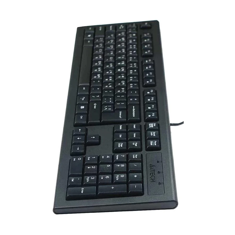 Picture of A4TECH KRS-82BD (Extended Version) Black Wired Multimedia Keyboard with Bangla