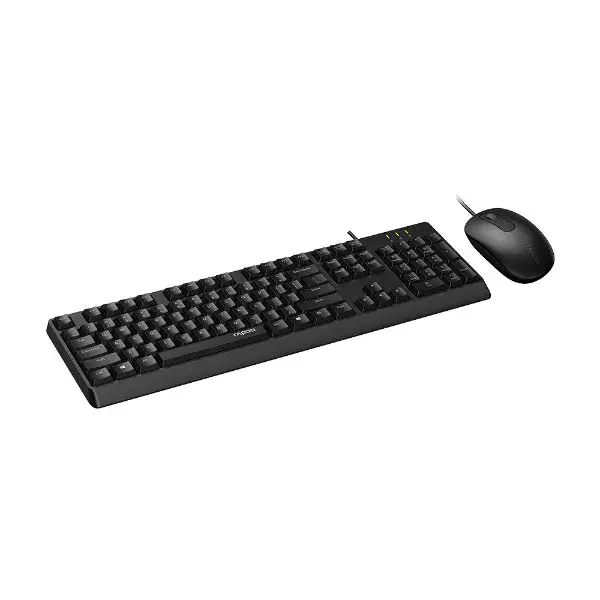 Picture of Rapoo X130 Pro Wired Black Keyboard & Mouse Combo with Bangla