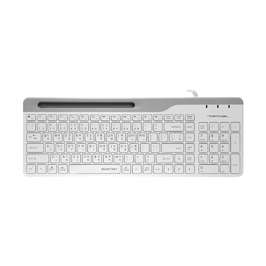 Picture of A4TECH FK25 Fstyler Wired Black Multimedia Keyboard with Bangla