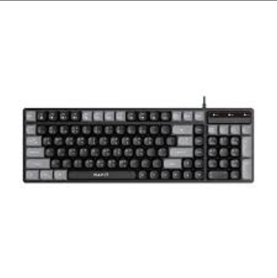 Picture of Havit KB257 Wired Black & Gray Keyboard with Bangla