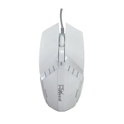 Picture of Pc Power KM02W Wired White & Gray Gaming Keyboard & Mouse Combo with Bangla