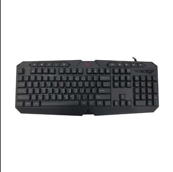 Picture of Havit KB419L USB Multi-Function Backlit Black Gaming Keyboard with Bangla