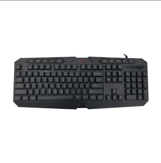 Picture of Havit KB419L USB Multi-Function Backlit Black Gaming Keyboard with Bangla
