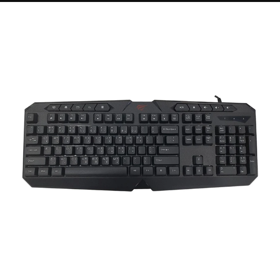 Picture of Havit KB419L USB Multi-Function Backlit Black Gaming Keyboard with Bangla