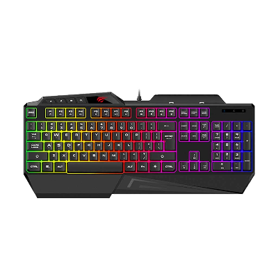 Picture of Havit KB488L USB Multi-Function Backlit Black Gaming Keyboard with Bangla