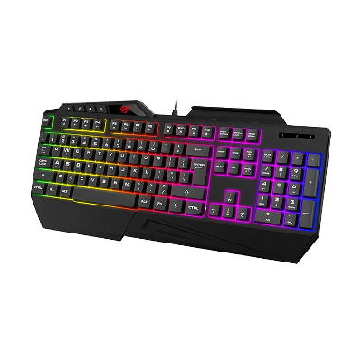Picture of Havit KB488L USB Multi-Function Backlit Black Gaming Keyboard with Bangla