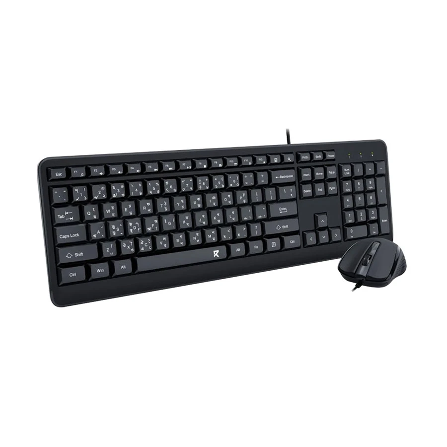 Picture of Redragon BS-7092 Wired Black Keyboard & Mouse Combo with Bangla