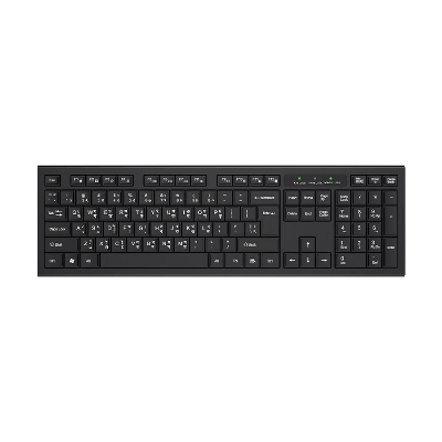 Picture of Pc Power PCGKY601 Chocolate Black Wired Office Keyboard with Bangla