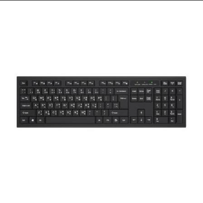 Picture of Pc Power PCGKY601 Chocolate Black Wired Office Keyboard with Bangla