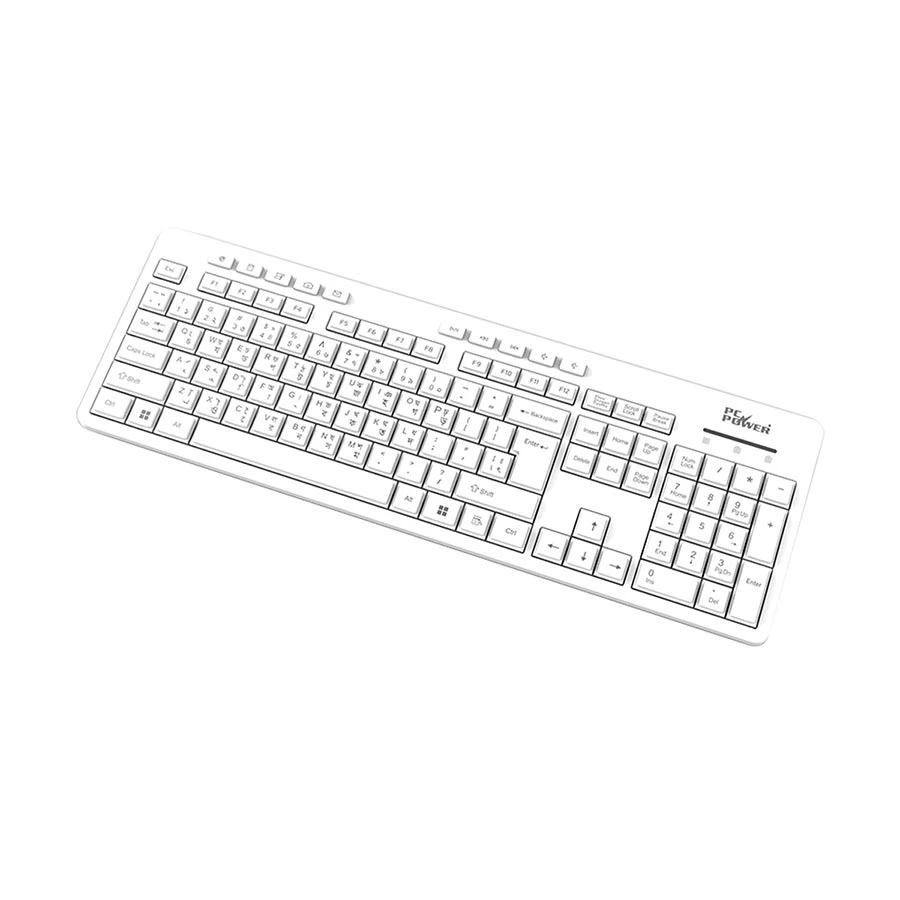 Picture of Pc Power 602 Wired Black Standard Office Keyboard with Bangla