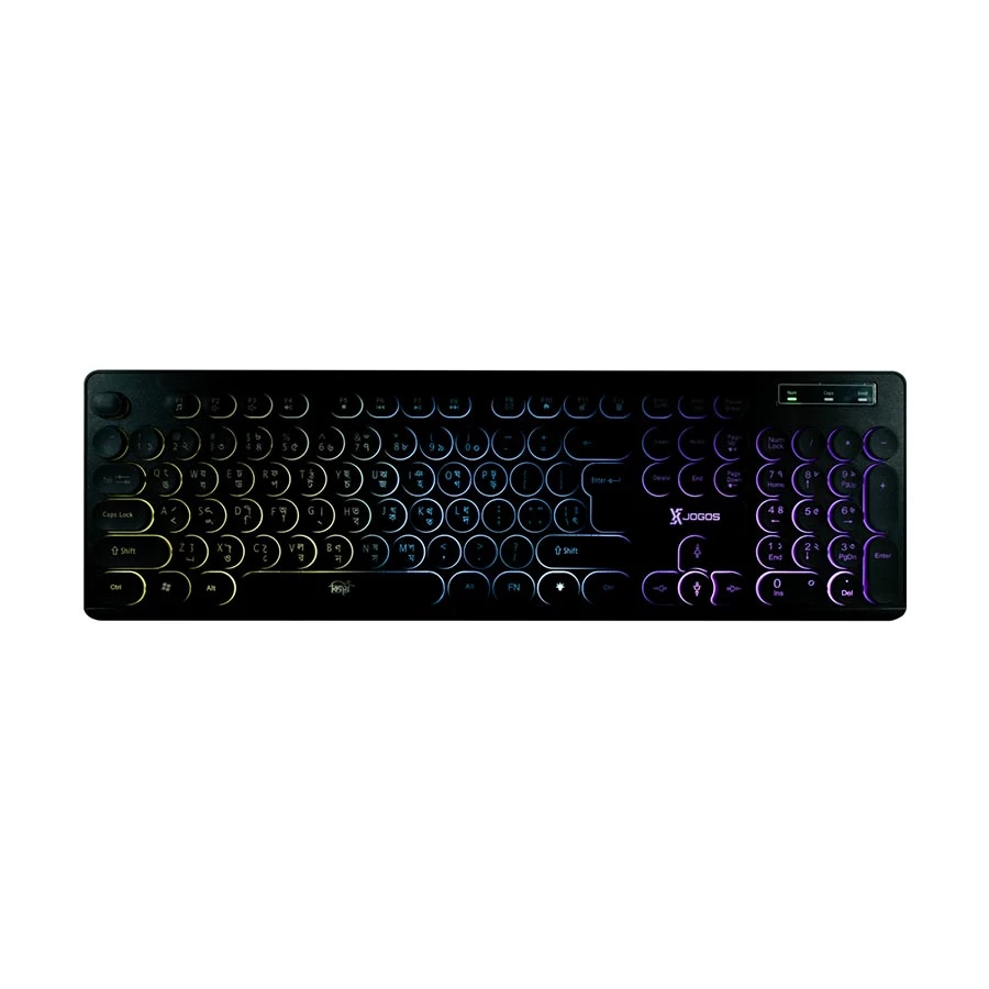 Picture of Xtreme XJOGOS KB73R Backlit Wired Black Keyboard with Bangla