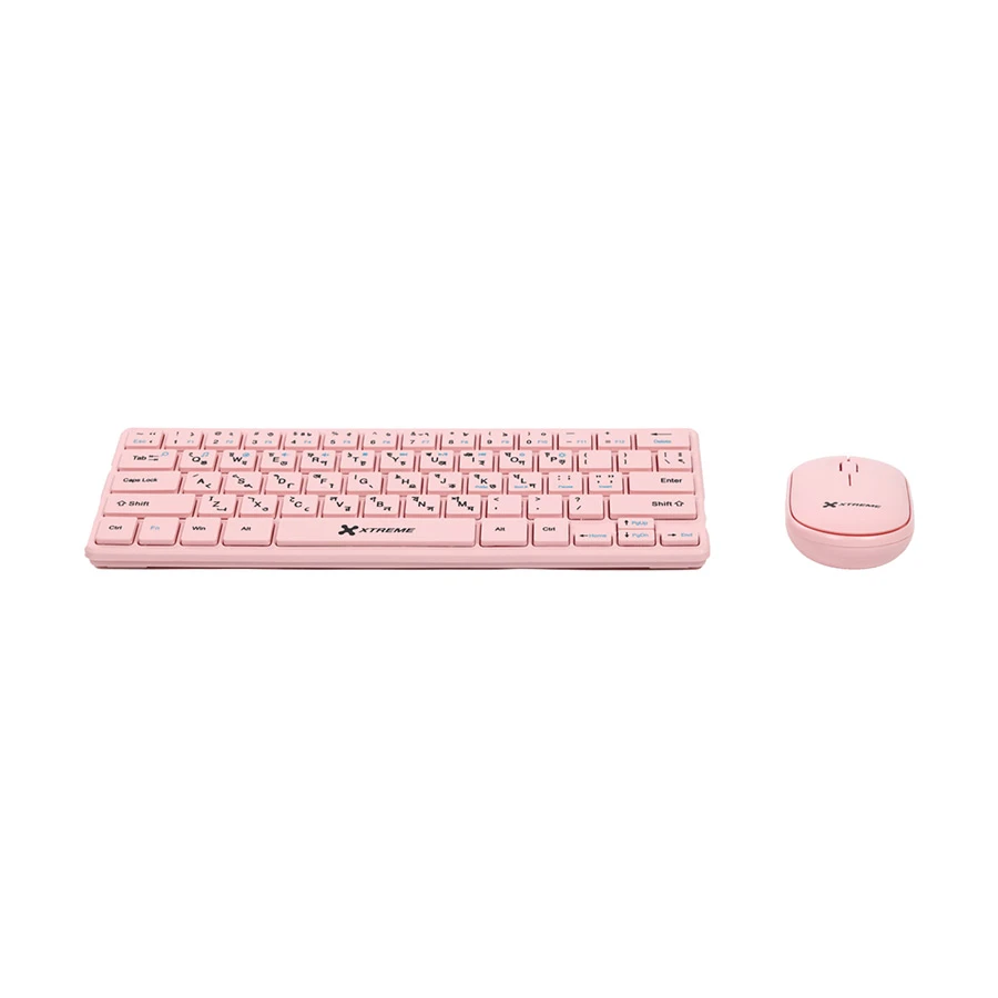 Picture of Xtreme K911C Pink Wireless Keyboard & Mouse Combo with Bangla