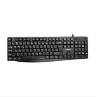 Picture of Havit KB241 Wired Black Keyboard with Bangla