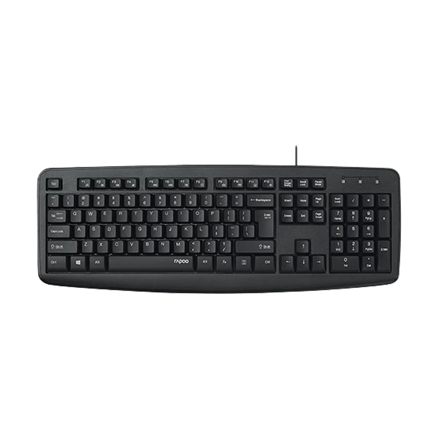 Picture of Rapoo NK2600 Spill- Resistant Wired Black Keyboard with Bangla