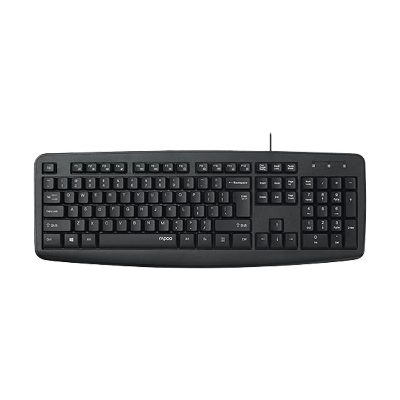 Picture of Rapoo NK2600 Spill- Resistant Wired Black Keyboard with Bangla