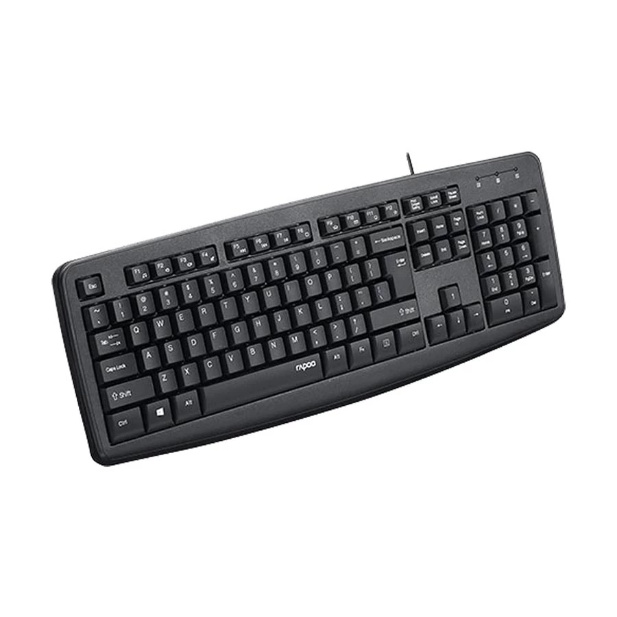 Picture of Rapoo NK2600 Spill- Resistant Wired Black Keyboard with Bangla