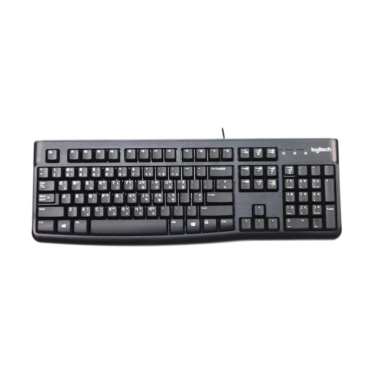 Picture of Logitech K120 Black USB Keyboard with Bangla