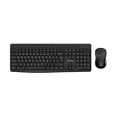 Picture of Value Top KMW1096B Black Wireless Silent Office Keyboard & Mouse Combo with Bangla