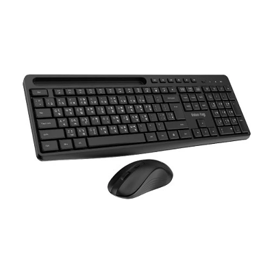 Picture of Value Top KMW1096B Black Wireless Silent Office Keyboard & Mouse Combo with Bangla