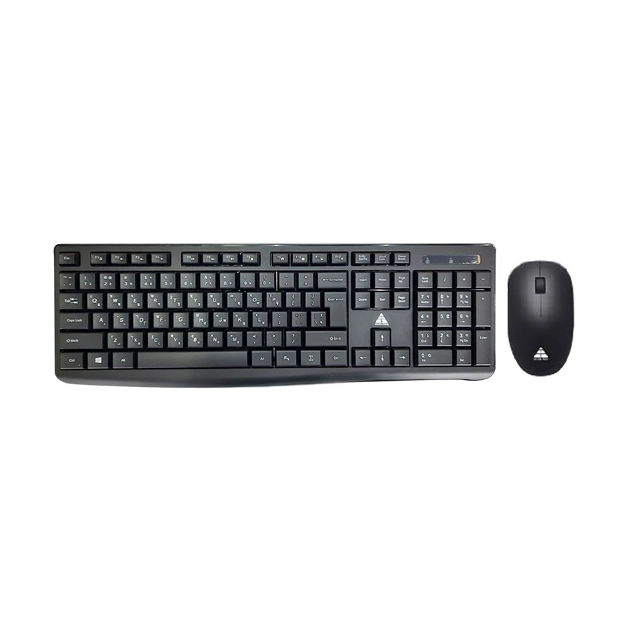 Picture of Golden Field GF-KM605W Black Wireless Keyboard & Mouse Combo With Bangla