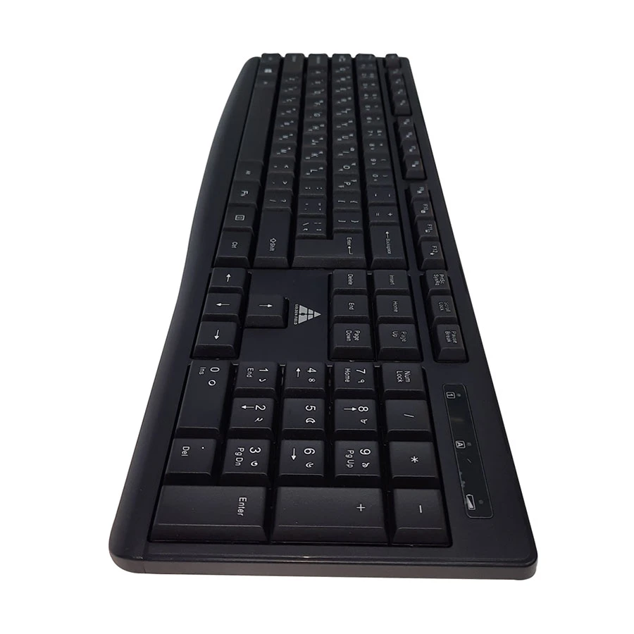 Picture of Golden Field GF-KM605W Black Wireless Keyboard & Mouse Combo With Bangla