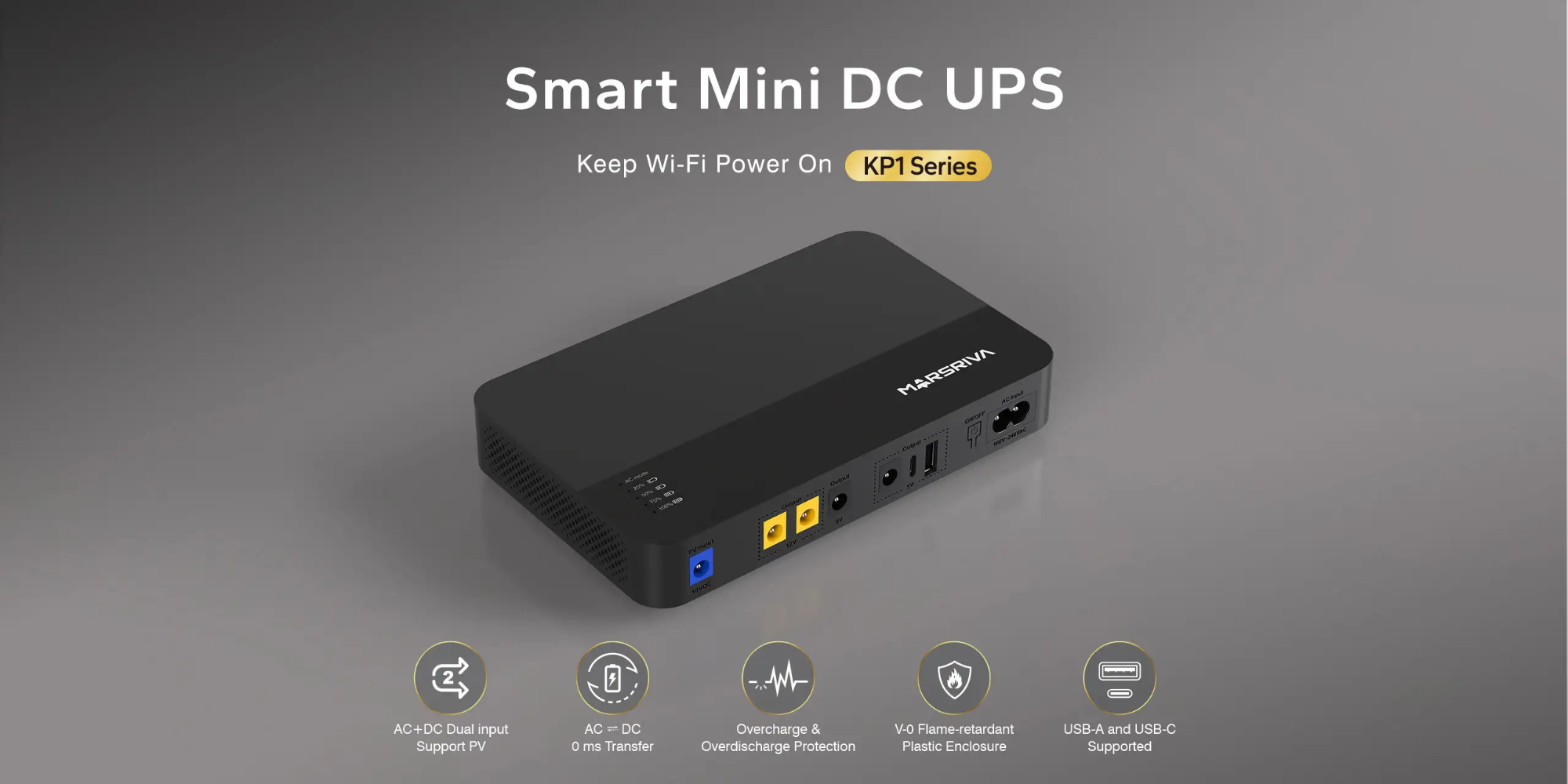 Picture of Marsriva KP1 Ultra New 16000mAh Mini DC UPS