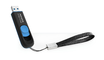 Picture of ADATA UV128 64GB Black-Blue USB 3.2 Pen Drive