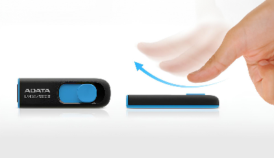 Picture of ADATA UV128 64GB Black-Blue USB 3.2 Pen Drive