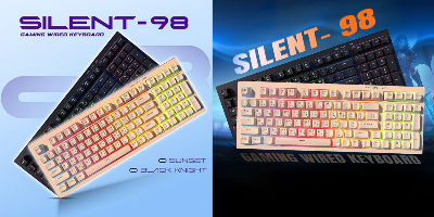Picture of Pc Power Silent-98 RGB Wired Sunset Gaming Keyboard with Bangla