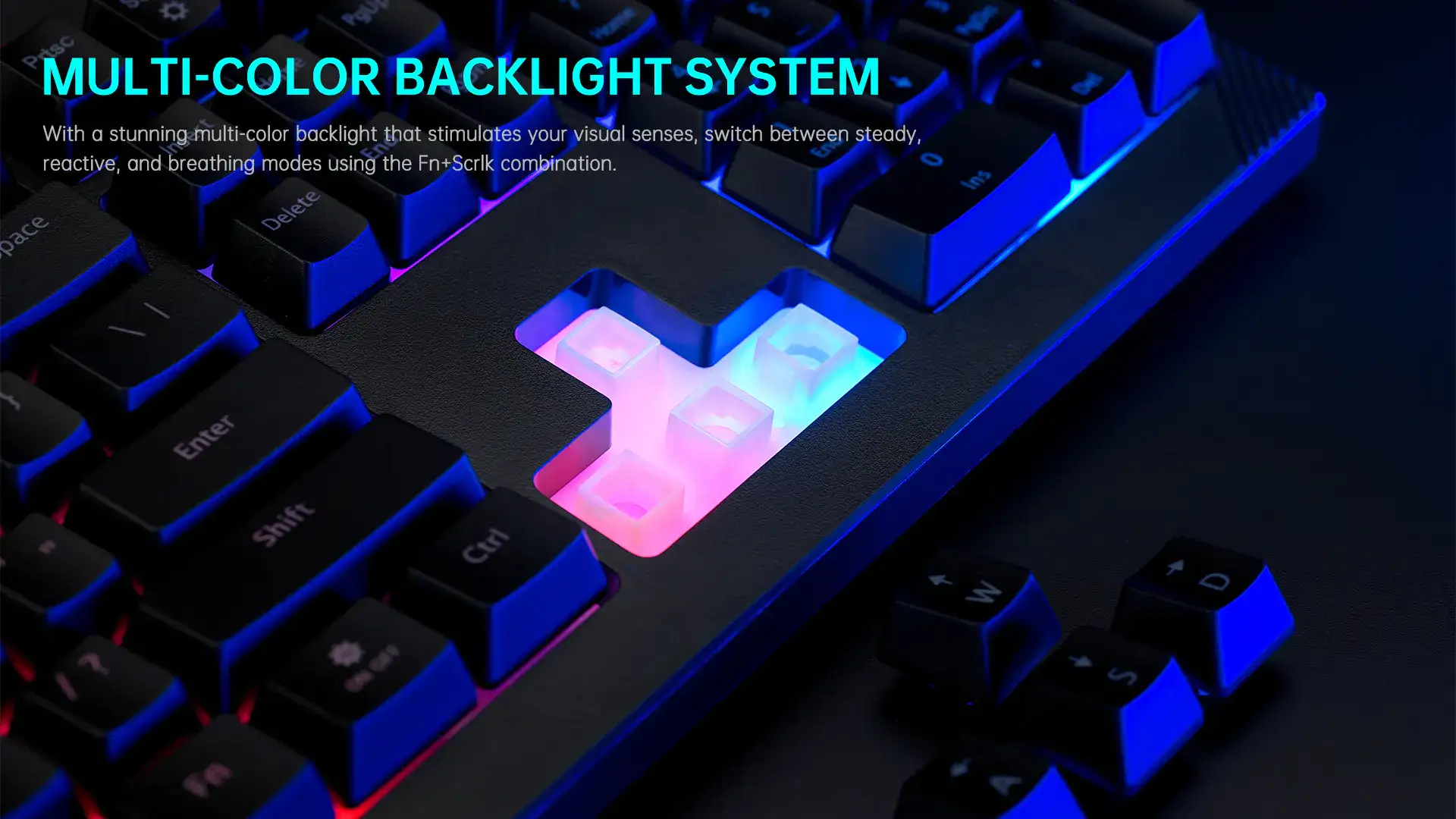 Picture of Rapoo V50S Wired Black Gaming Keyboard