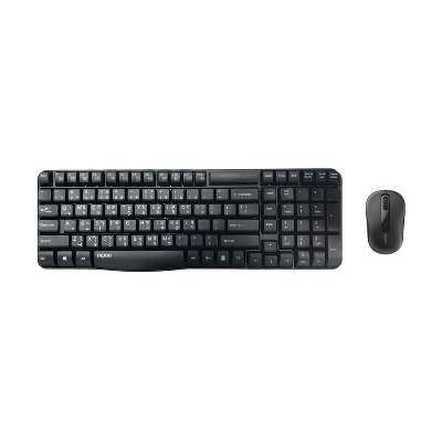 Picture of Rapoo X1800S Black Wireless Keyboard & Mouse Combo with Bangla