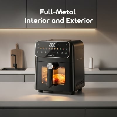 Picture of Oraimo NutriFry S1 Ultra 1500W 6L Air fryer ( OAF-261A )- GRAPHITBLACK