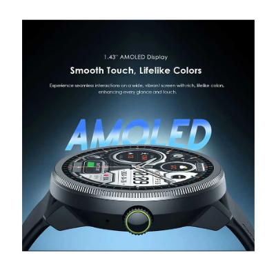 Picture of Oraimo Watch 5R OSW-820 AMOLED Black Bluetooth Calling Smart Watch