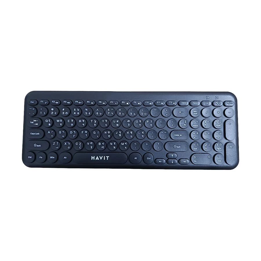 Picture of Havit KB254GCM Black Wireless Keyboard & Mouse Combo with Bangla