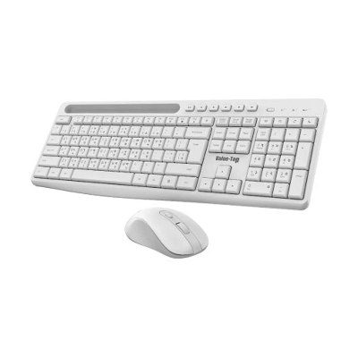 Picture of Value Top KMW1096W White Wireless Silent Office Keyboard & Mouse Combo with Bangla