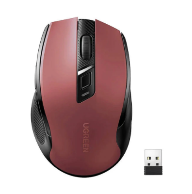 Picture of UGREEN MU006 (25752) Wireless (Dual Mode) Red Ergonomic Silent Mouse