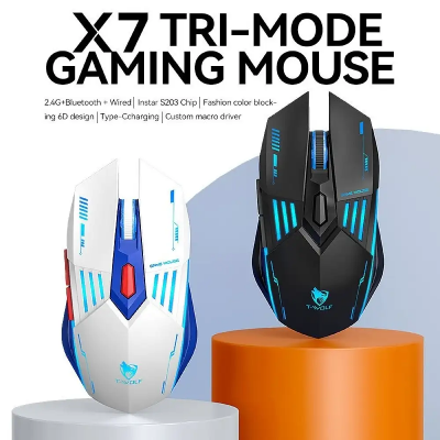 Picture of T-WOLF X7 RGB (Multi Mode) Black Gaming Mouse