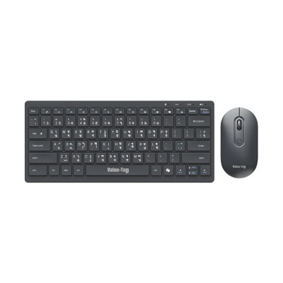 Picture of Value Top KMW1097 Black Wireless Keyboard & Mouse Combo with Bangla