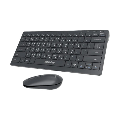 Picture of Value Top KMW1097 Black Wireless Keyboard & Mouse Combo with Bangla