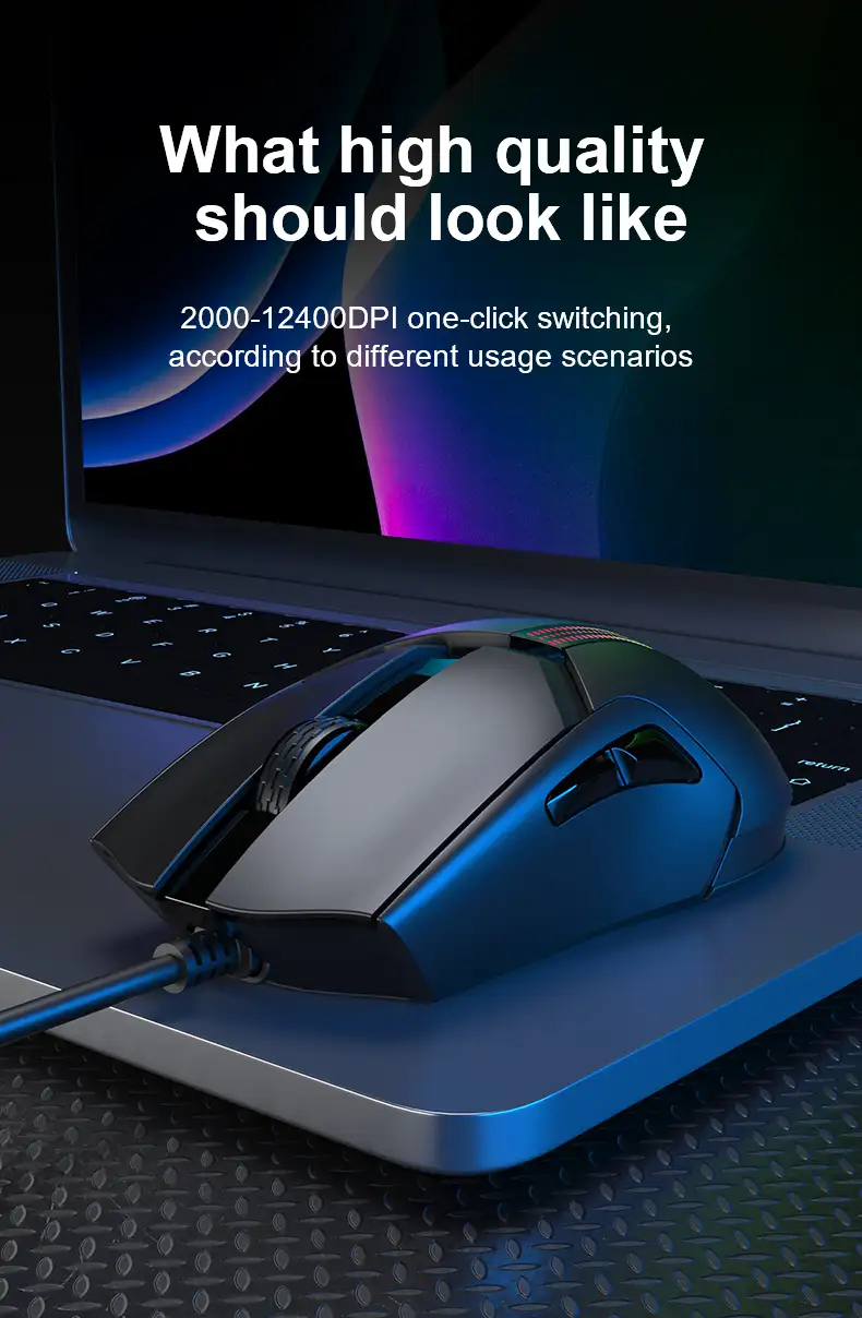Picture of AULA F813 Pro Backlight Wired Black Gaming Mouse