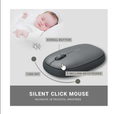 Picture of Rapoo M650 Dual Mode Silent Bluetooth Dark Grey Mouse