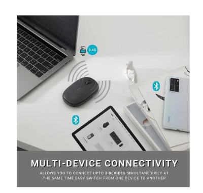 Picture of Rapoo M650 Dual Mode Silent Bluetooth Dark Grey Mouse