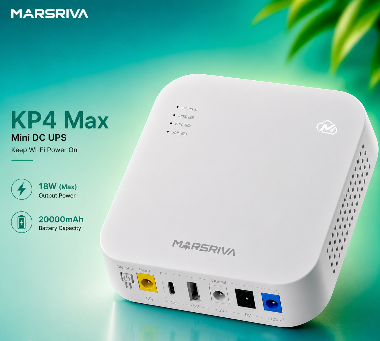 Picture of Marsriva KP4 Max 20000mAh Mini DC UPS