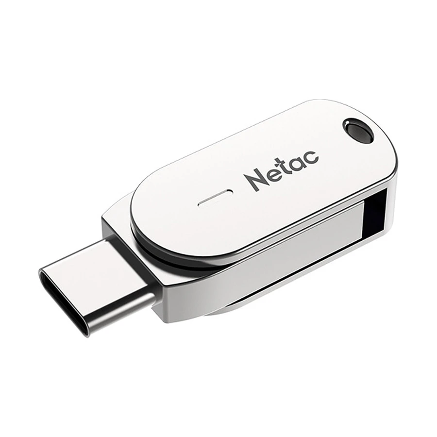 Picture of Netac U785C 64GB USB 3.1 Gen 1 & Type-C OTG Silver Pen Drive