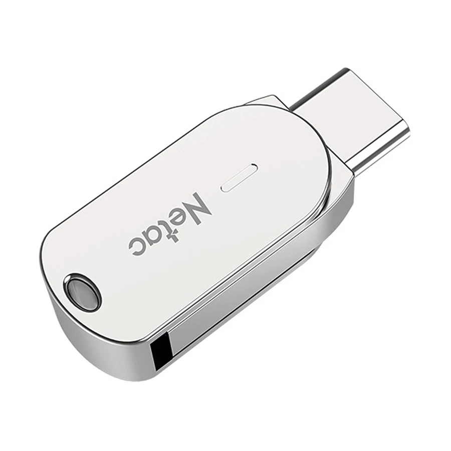 Picture of Netac U785C 64GB USB 3.1 Gen 1 & Type-C OTG Silver Pen Drive