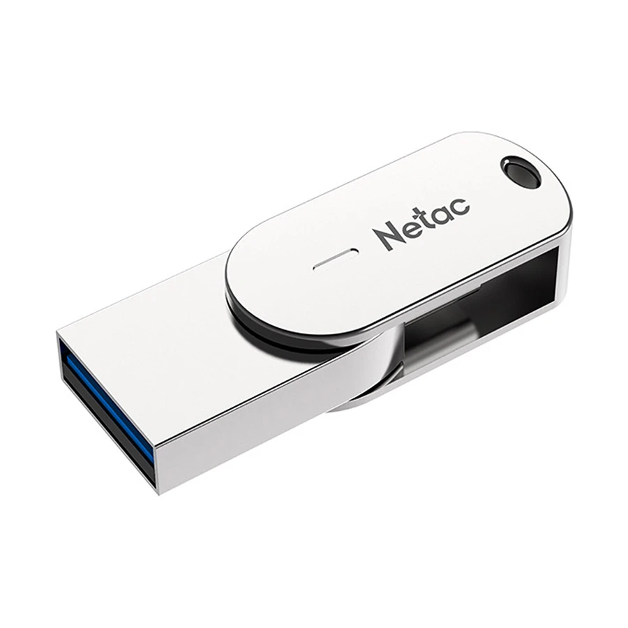 Picture of Netac U785C 64GB USB 3.1 Gen 1 & Type-C OTG Silver Pen Drive