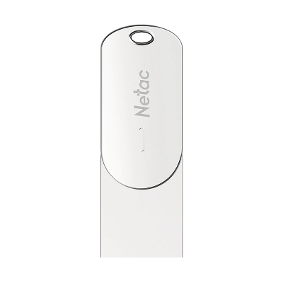 Picture of Netac U785C 64GB USB 3.1 Gen 1 & Type-C OTG Silver Pen Drive