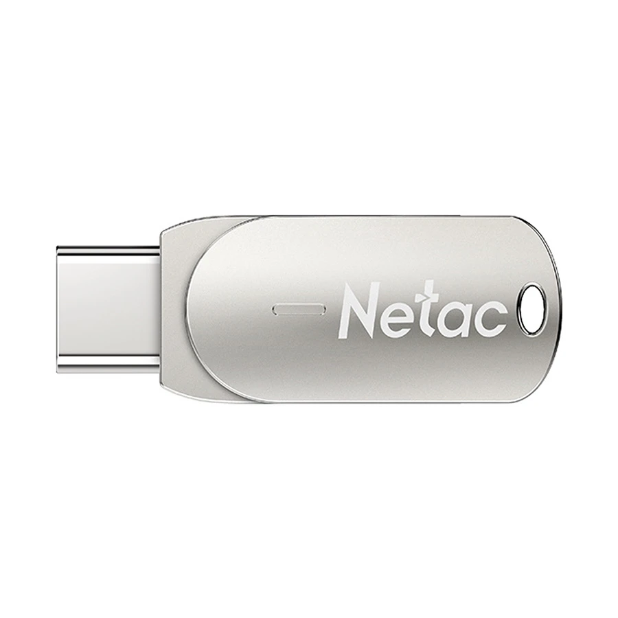Picture of Netac U785C 64GB USB 3.1 Gen 1 & Type-C OTG Silver Pen Drive